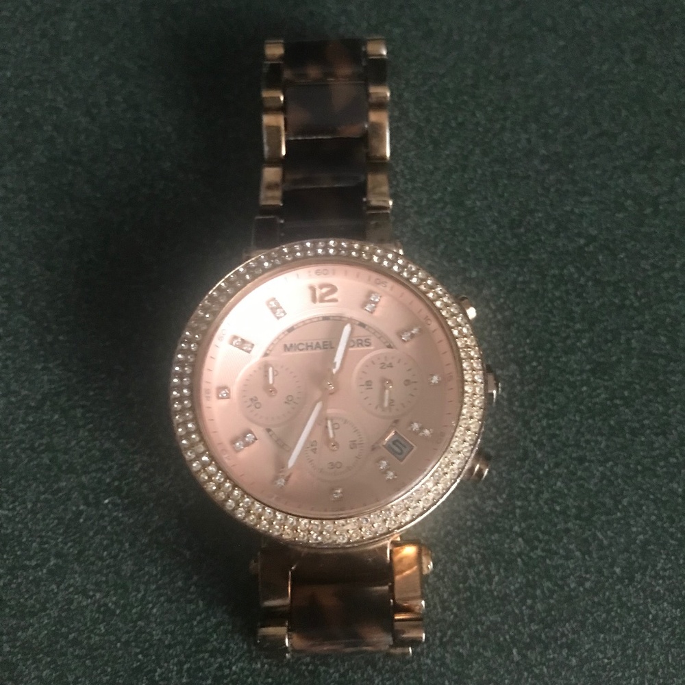 Michael Kors Rose Gold-tone Tortoise Women’s Watch MK5538